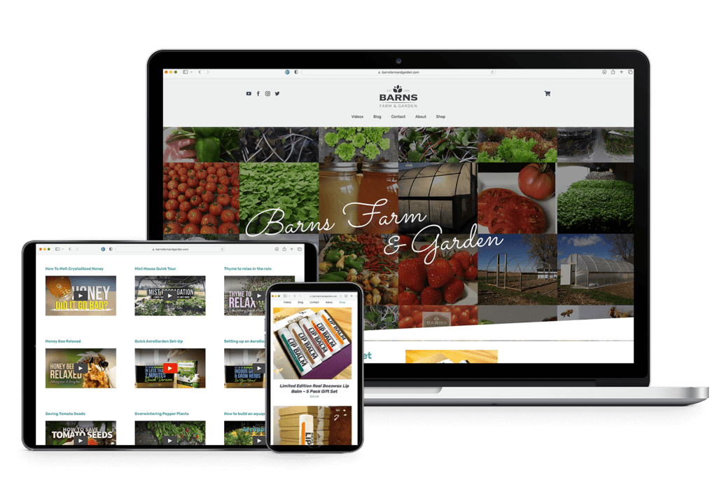 Barns Farm and Garden website