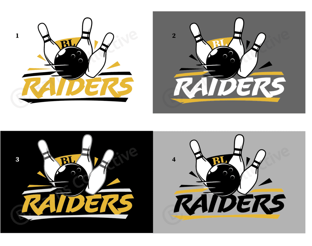 Ben Logan Raiders Bowling T-shirt Graphic Logo Concept